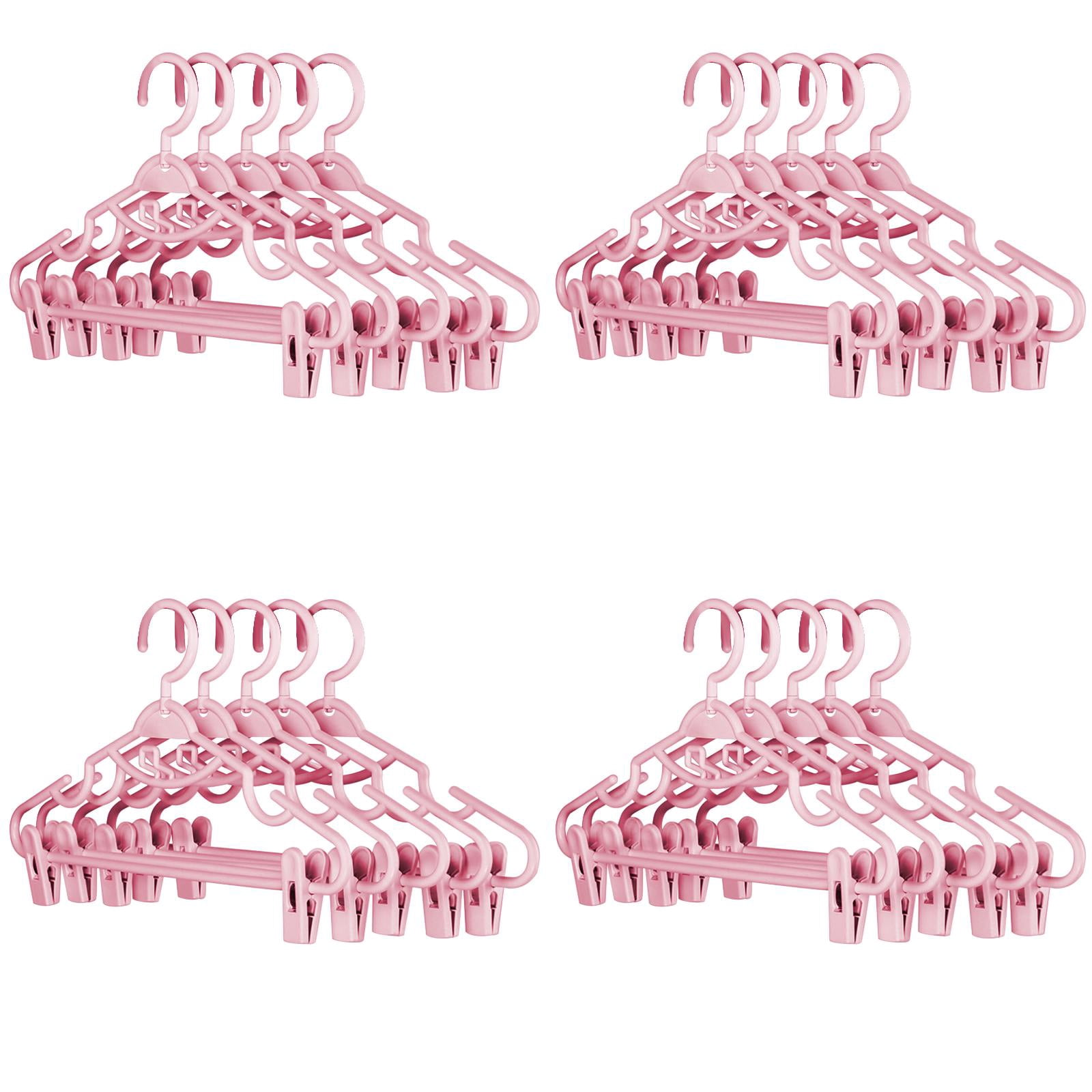 witspace 5 Pcs Household Clothes Hanger with Clip Hanging Skirt Clip Hanging Clothes Hanger Clothes Support Clothes Rack Heavy Duty Hanger Perfect for Cloth, Underwear, Pants, Shirts and Sweaters
