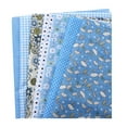 thumbnail image 1 of witspace 7PCS Cotton Quilting Fabric, Quarter Fabric Bundles Printed Patchwork Squares Polka Dot Wave Striped Gingham Fabric for Sewing DIY Crafts Scrapbooking, 25 x 25cm, 1 of 9