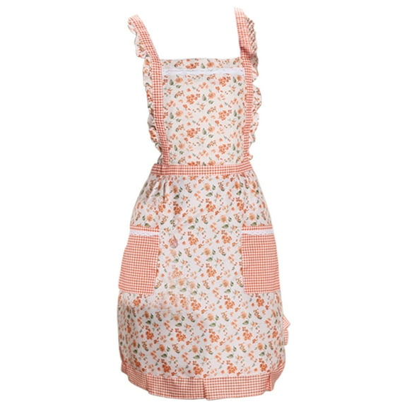 witspace Aprons for Women with Pockets, Thickened Double Layer Princess Apron for Dishwashing, Baking, Grill, Restaurant Garden Craft, Available In Many Styles