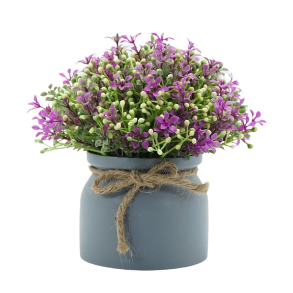 witspace Artificial Plants Outdoor Decorative Flowers Artificial Flowers Potted Plants Flowers In POTS Decorate Home Bathroom Kitchen Rustic Table Centerpiece Interior Outdoor Decor