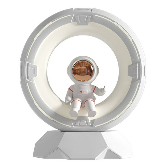 witspace Astronaut Space Themed Squishy Night Light, Warm LED Light, Moon Night Light, Cute Bedside Lamp Room Decor Stuff Rechargeable Desk Lamp for Bedroom Christmas Artwork Decor