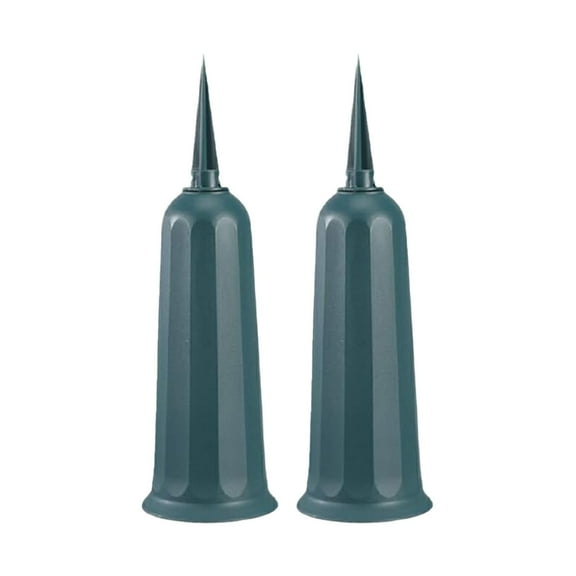 witspace Cemetery Vases with Spikes, Cemetery Decorations for Grave, Graveyard Plastic Drainable Flowers Holder, for Headstone Memorial Day Decor Outdoors Garden