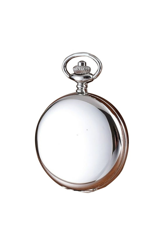 Classic Smooth Surface Vintage Quartz Pocket Watch, Arabic Numerals Scale Mens Womens Watch with Chain, Christmas Graduation Birthday Fathers Day Gift