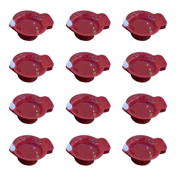witspace Electric LED Set of 12 Plastic Flameless & Smokeless LED Diwali Light Warm Ambient Tea Ligth Candles for New Year,Festival,Christmas,Home Decoration