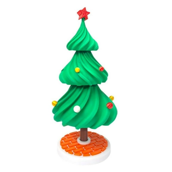 witspace Dancing Christmas Tree, Swaying Xmas Tree for Christmas Decoration, 3D Printed Spinning Christmas Tree Fidget Toys, Desktop Spinner Xmas Tree Desk Decor for Home Office