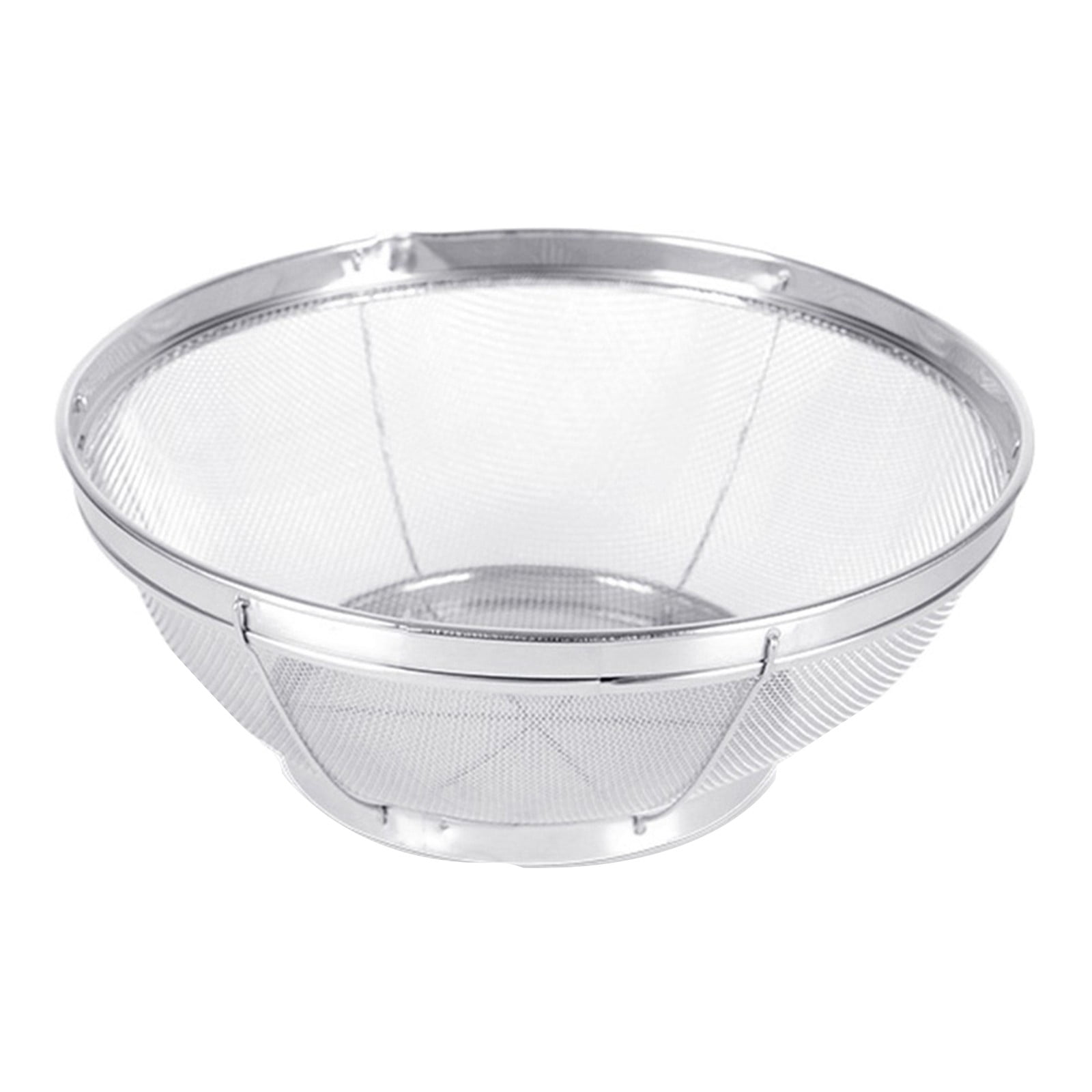 7-Piece Stainless Steel Colander Set – Mesh Strainer Baskets, Fine Sieve & Metal Plates For Kitchen Draining