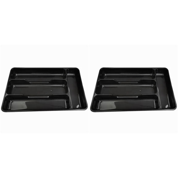 witspace Flatware Storage Plastic Silverware Tray Kitchen Tool Drawer Organizer Tray Spoon Fork Cutlery Separation Finishing Storage Box Container Tableware Organizer for Drawer