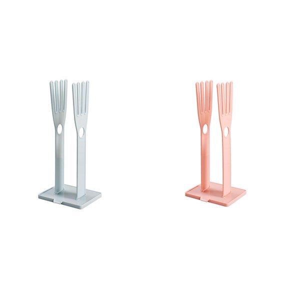 witspace Kitchen Glove Holder, Glove Drying Rack, Plastic Mitten Rubber Rack Gloves Hanger Sink Stand Towel Reusable Towel Storage Holders for Sponge Food Bag Organizer 2PCS