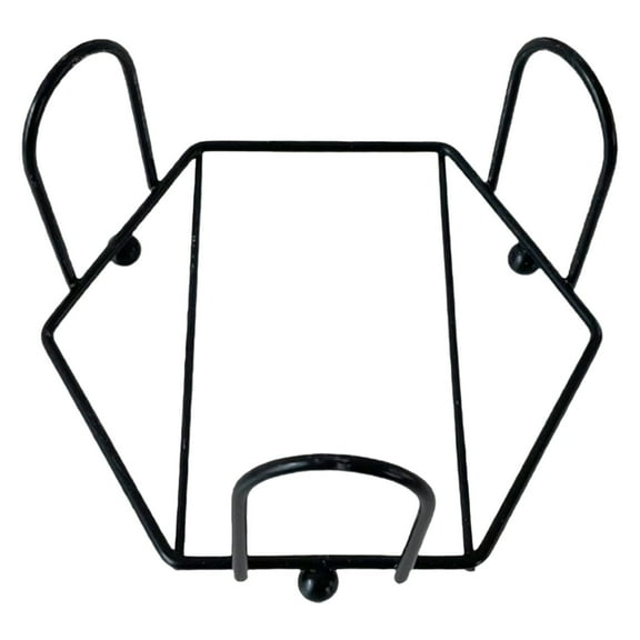 witspace Modern Coaster Holder Hexagon Black Iron Metal Coaster Holder 4 Inch Bulk Cup Coaster Storage Caddy for Both Round and Square Coasters for Bar Kitchen Home Cabin Apartment