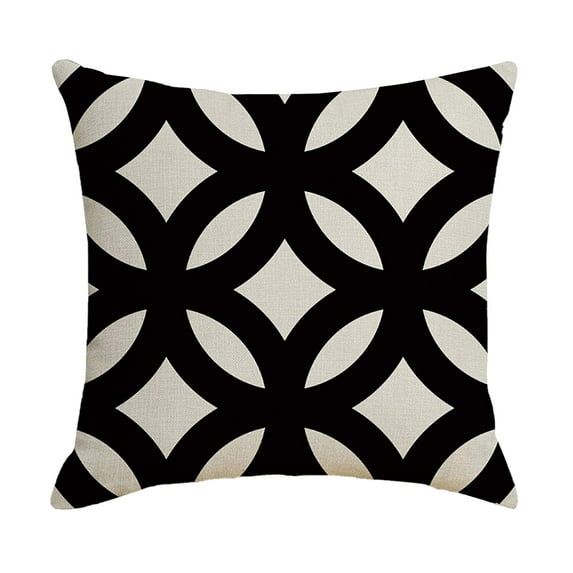 witspace Outdoor Waterproof Throw Pillow Covers Black and White Outdoor Pillow Covers Modern Geometric Decorative Outdoor Pillows for Patio Furniture
