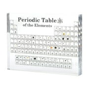 witspace Periodic Table - 83 Kinds of Real Elements & Acrylic Display Stand, for Science Lovers, Students Chemistry Chart Tools, Gifts and Crafts Decoration 5.9" x 4.5"