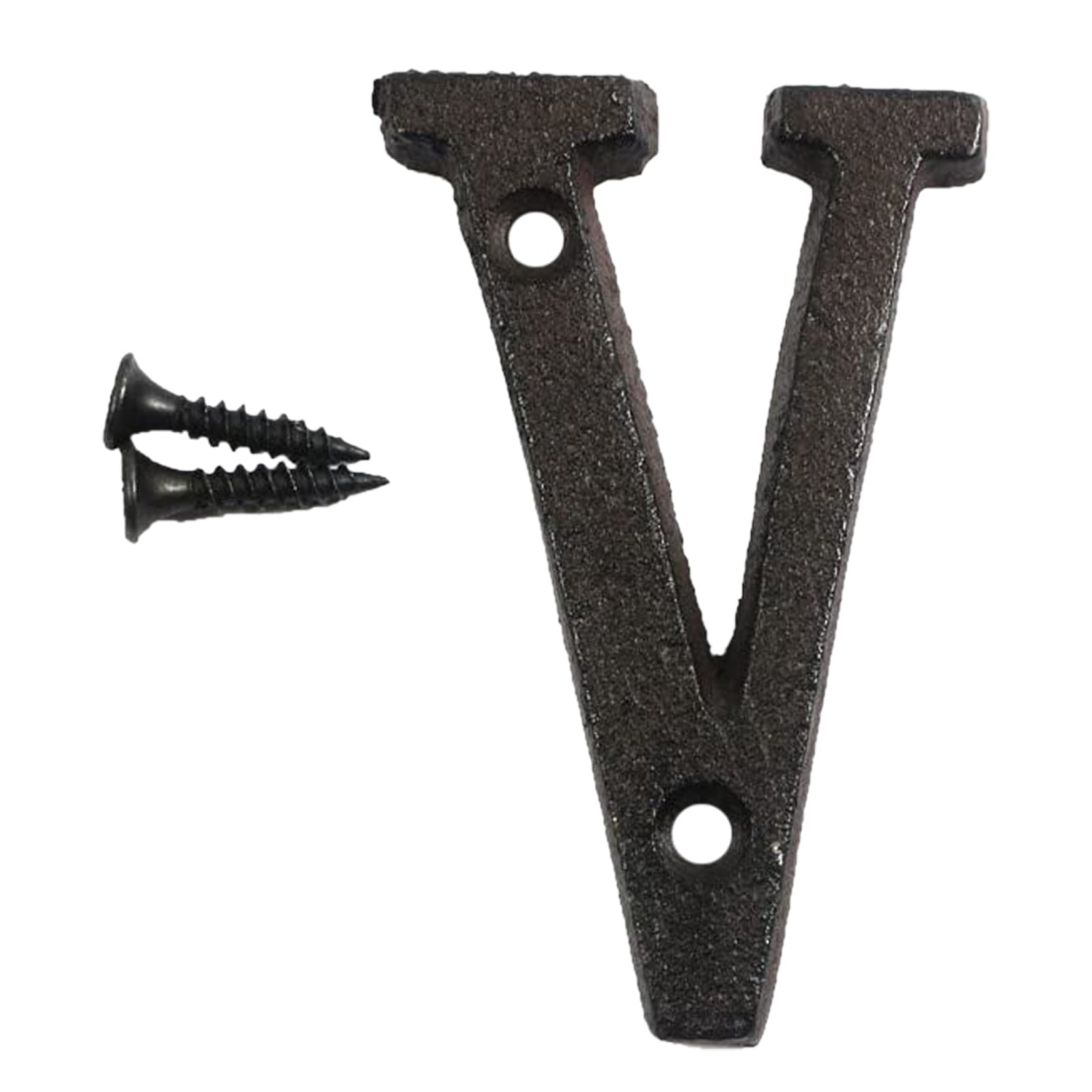 witspace Rustic Cast Iron House Letter for Outside, Rust Resistant ...