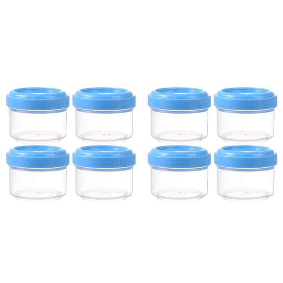witspace Salad Dressing Container- 35ml Small Containers with Lids Leakproof Condiment Containers, Reusable Plastic Sauce Containers Stackable Small Dipping Sauce Cups Set Without BPA (4 Packs)