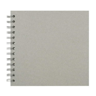 witspace Spiral Notebook, Scrapbook 7x7 Inch DIY Scrapbook Album Hardcover Kraft Paper Scrap Book Photo Albums 20 Sheets Memory Book for Family Wedding