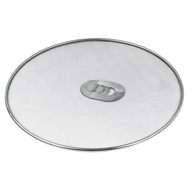 witspace Stainless Steel Splatter Screen Mesh Pan Pot Lid Cover Oil Resist Splash Guard Frying Cooking Tools Practical Kitchen Accessories (25 cm / 9.84 inch)