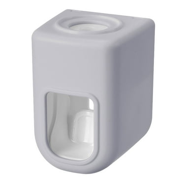 witspace Toothpaste Dispenser Wall Mounted Bathroom Automatic Toothpaste Squeezer, Without Hole Wall-mounted Adhesive Automatic Toothpaste Dispenser Squeezer