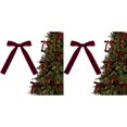 thumbnail image 1 of witspace Velvet Christmas Bows - 5 x 7 Inch Vintage Rustic Ribbon Bows for Wreaths, Garlands, Gifts, and Home Decor - Perfect for Christmas, Weddings, Indoor & Outdoor, 1 of 7