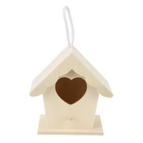witspace Wooden Bird House, Hanging Birdhouse for Outside, Garden Patio Decorative Nest Box Bird House for Swallow Little Sparrow Finch Throstle or Medium Size Birds