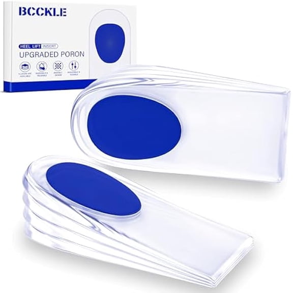 wmincc Small 4 Layer Shoe Lift for Heel Pain, Sports Injuries, and Achilles tendonitis.Uneven Legs, Adjustable Heel Lift,Leg Length Discrepancies, Heel Spurs,