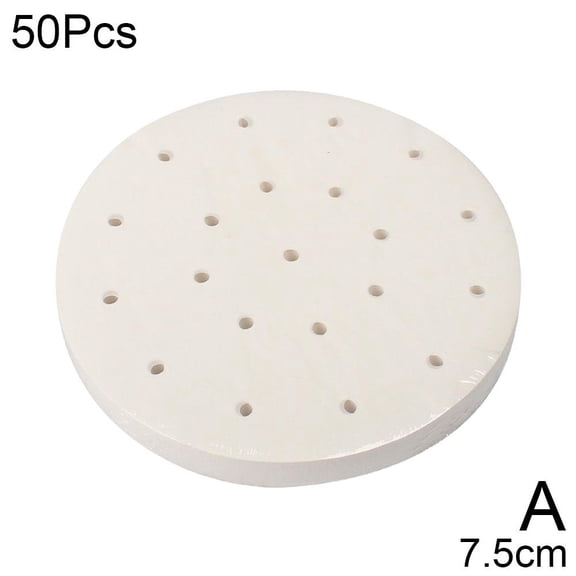 wnpxqnt 50Pcs Disposable Paper Non-Stick Bamboo Steamer Liners Steaming 2024 Paper R5G5