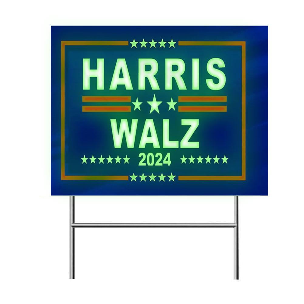 wnpxqnt Harris Walz Truth Hope Decency 2024 Election Yard Sign GXR with
