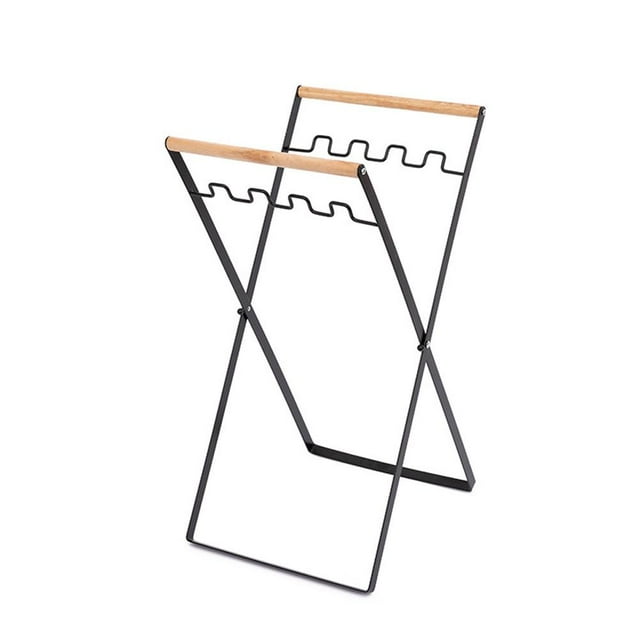 wnpxqnt Outdoor Trash Bag Holder Stand Heavy Duty Metal Garden