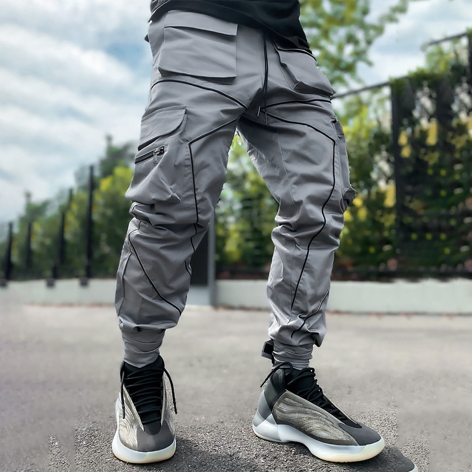 wo-fusoul Black and Friday Deals Cargo Pants For Men Athletic