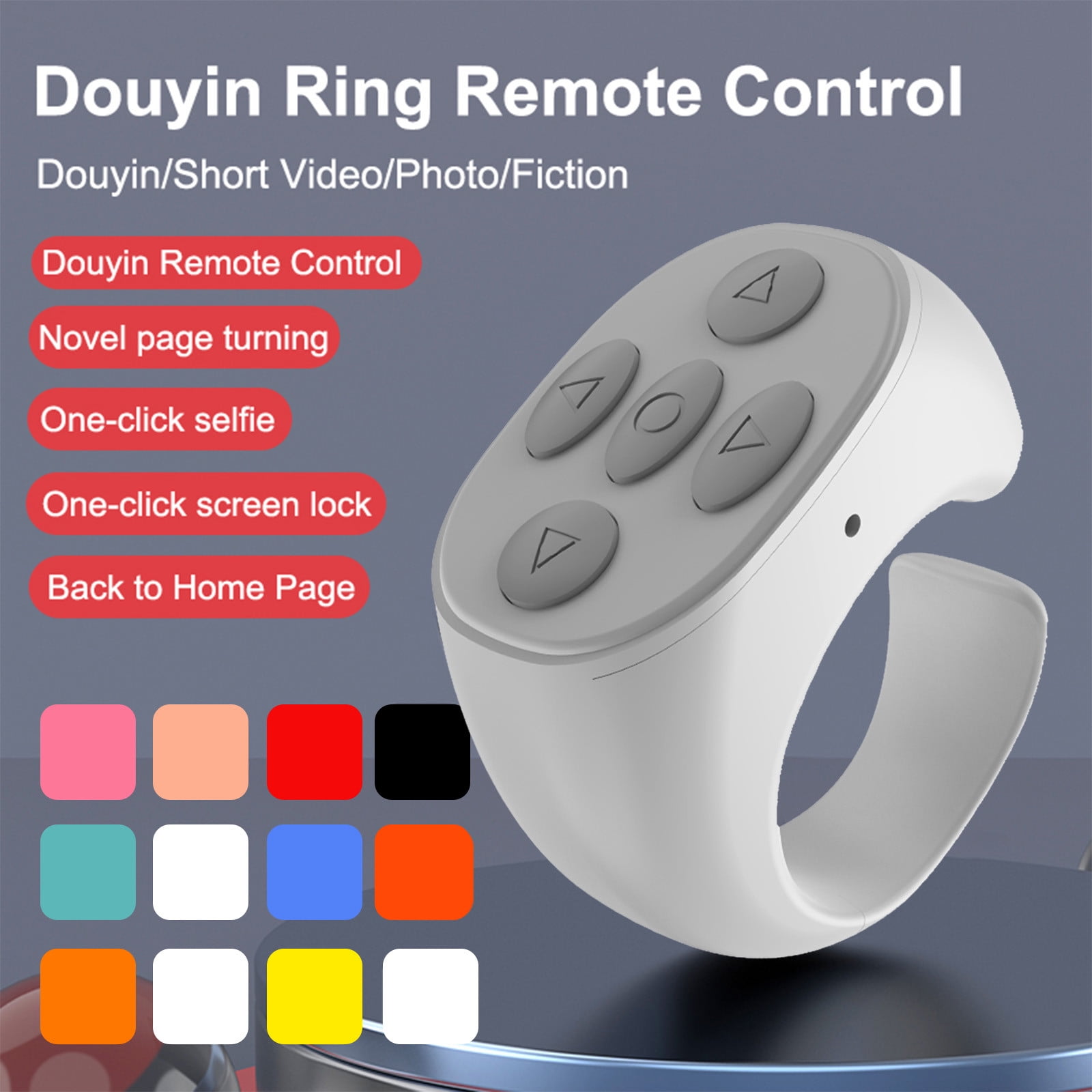 wofusoul Deals All 2023! Bluetooth Remote Control Ring, Wireless