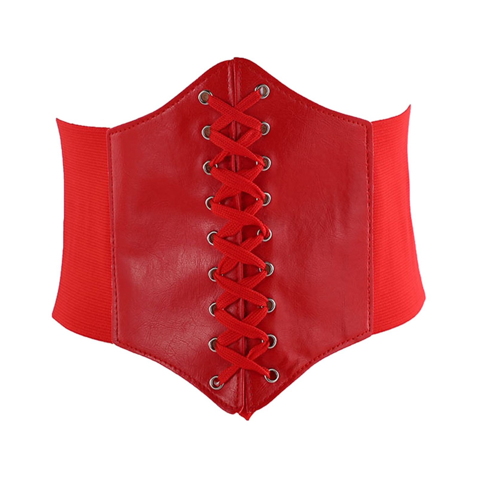 wofedyo Belts for Women Lace Up Waspie Corset Belts for Women Elastic ...