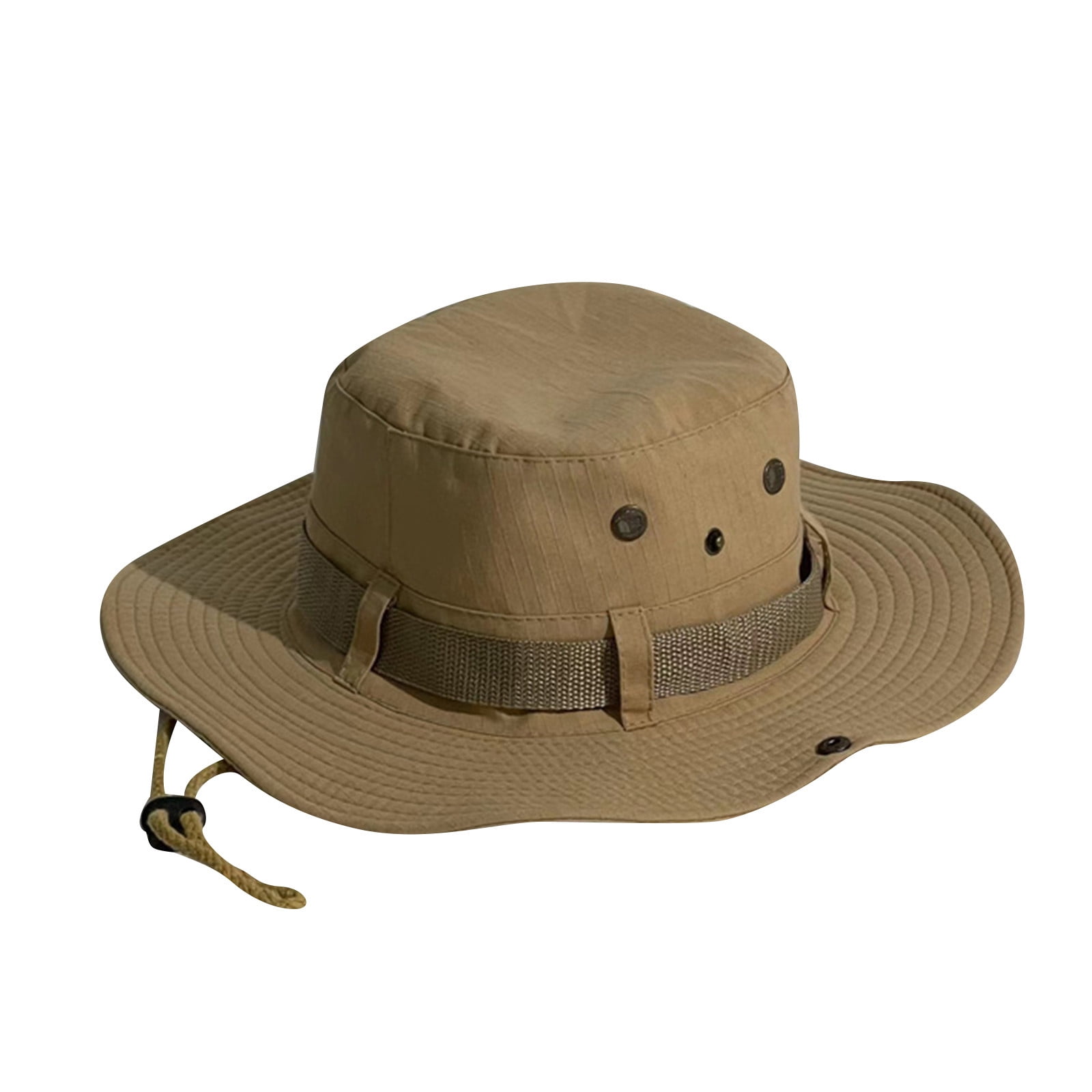 wofedyo Bucket Hat Mens And Womens Summer Leisure Outdoor Mountaineering Jungle  Sun Protection Big Brim Fishermans Hat Sun Hat Hat Hats For MenBeige 