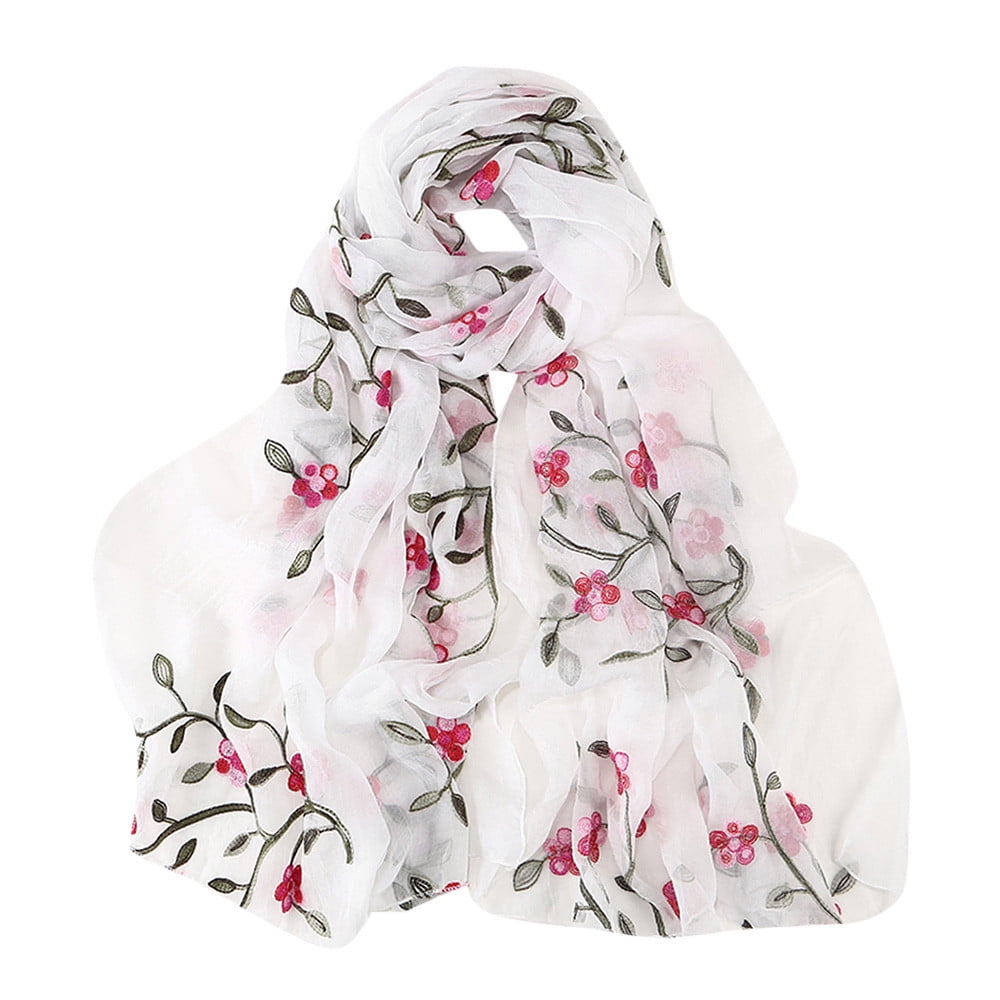 Hijab Scarf Women's Viscose Long Scarf - Floral Hijab Shayla Wrap For Muslim Islamic Wear Islamic Scarves - Foto 6