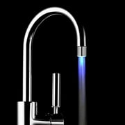 wofedyo Home & Kitchen Glow Color 3 Water Kitchen Glow Light Shower Faucet Temperature Led Sensor Led Light Silver 10*10*2.5