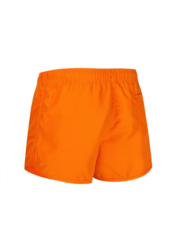 wofedyo Mens Swim Trunks, Summer Trousers Surfing Splicing Spring and Swimming and Beach Shorts Men's Men's Board Shorts Swim Trunks Men Mens Shorts Orange M