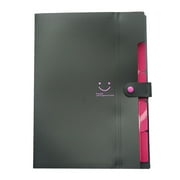 wofedyo Office Supplies A4 File Document Bag Pouch Bill Folder Holder Organizer Fastener Office Supplies Black 33*30*3