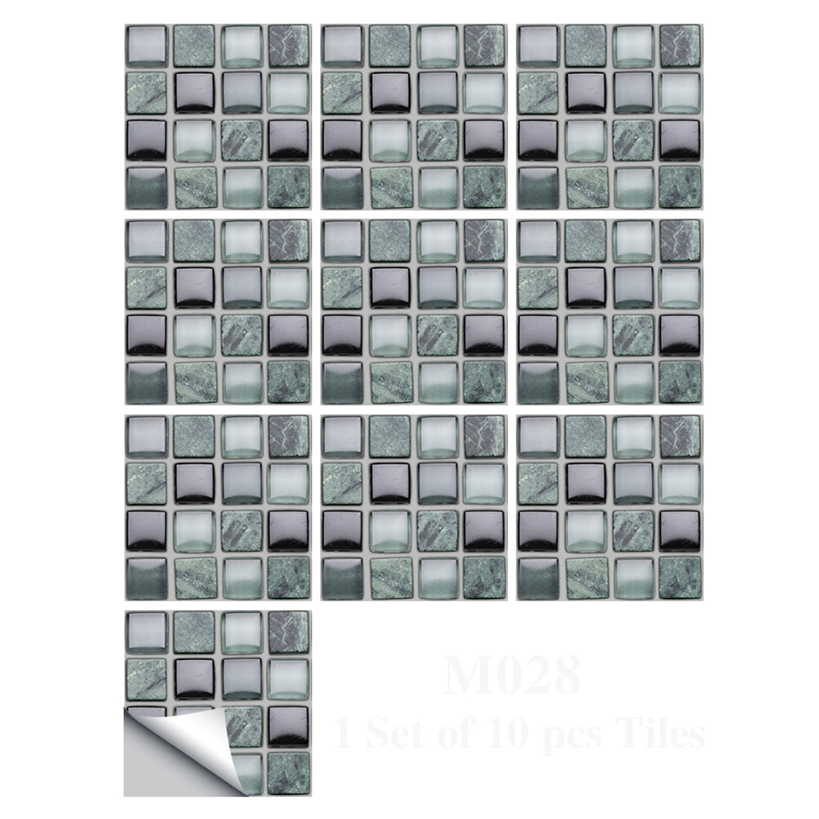 wofedyo Peel And Stick Wallpaper 10Pc 3D Tile Stickers Diy Self