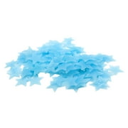 wofedyo Peel And Stick Wallpaper 50Pc Kids Bedroom Fluorescent Glow In The Dark Snowflake Wall Stickers Removable Wallpaper Blue 15*13*1