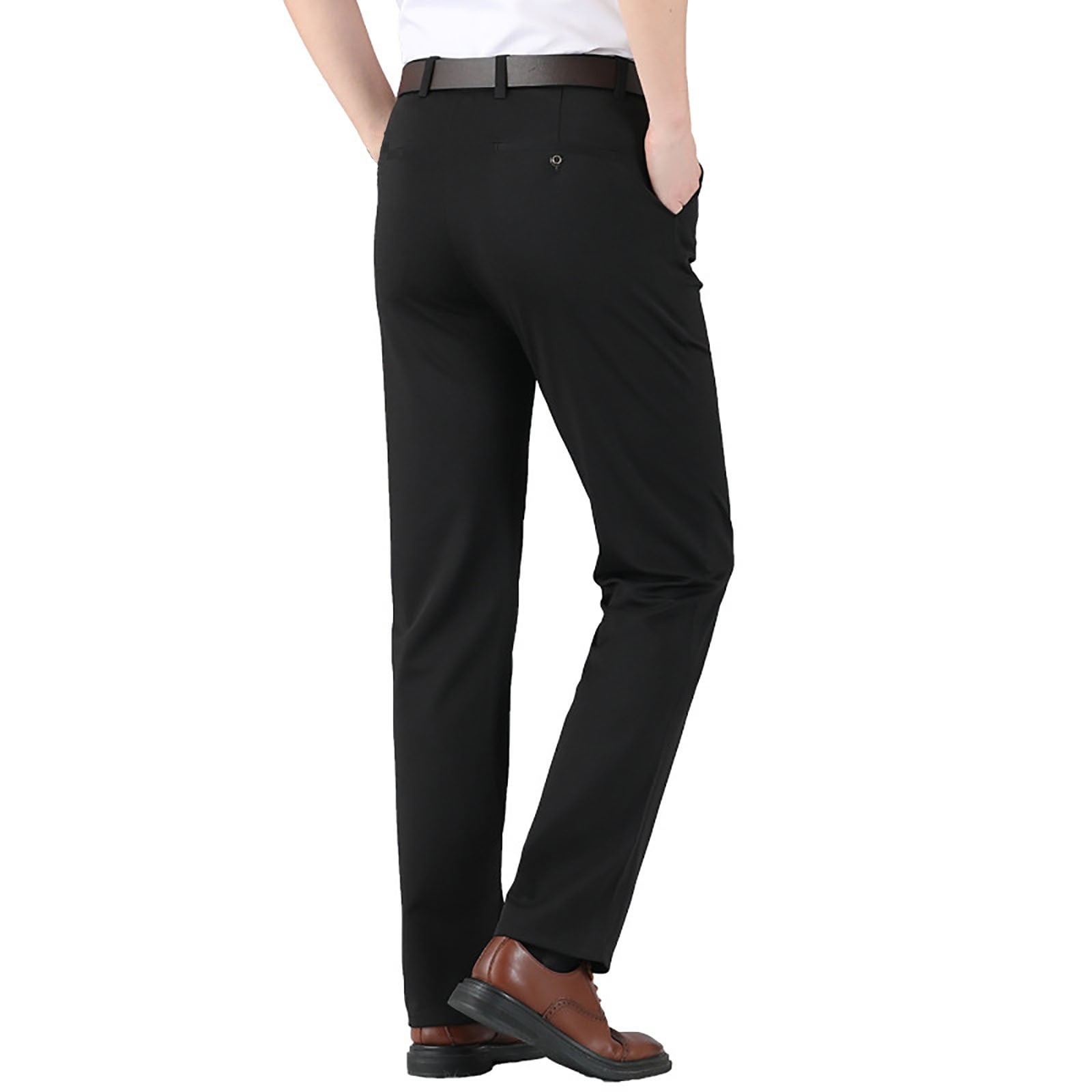 wofedyo Sweatpants for Men, Men's Thin Trousers Solid Color High Waist