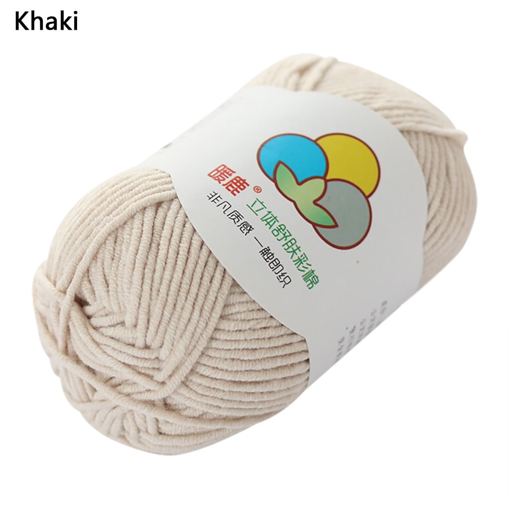 Uheoun Bulk Yarn Clearance Sale for Crocheting, Hand-Woven 5 Strands of  Milk Cotton Warm Soft Scarf Sweater Wool Thread
