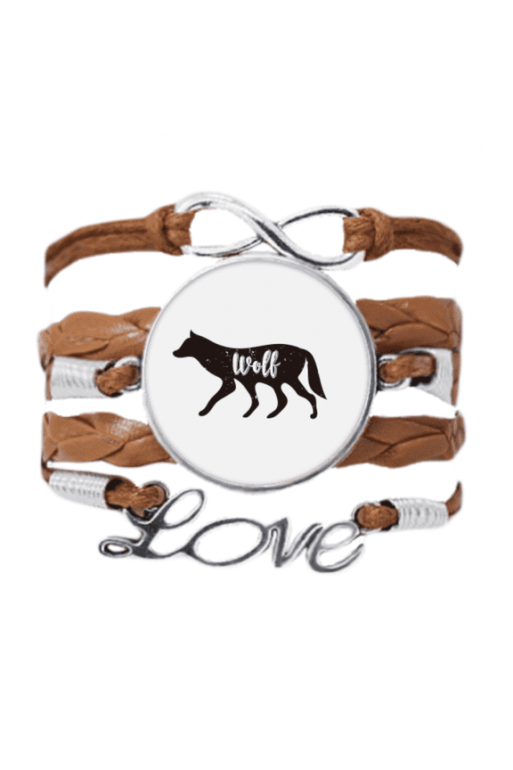 wolf black and white animal bracelet love chain ornament wristband