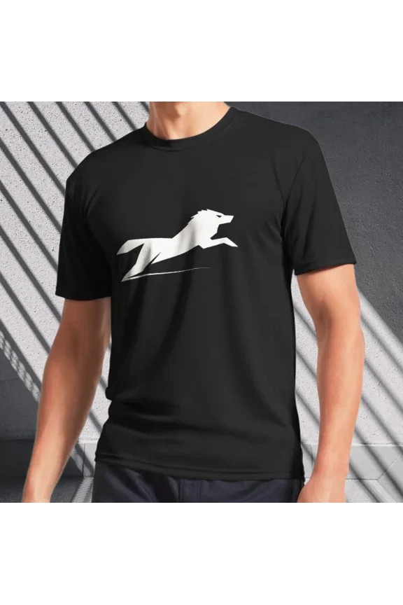 wolf logo Active T-Shirt Logo Men's T-Shirt Funny Size S to 5XL