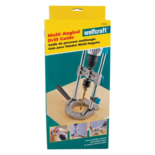 wolfcraft 4525404 MuiltAngle Drill Guide Attachment for 1/4in. and 3