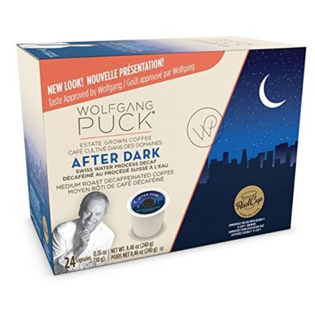wolfgang puck after dark decaf coffee single serve cups (24 count)