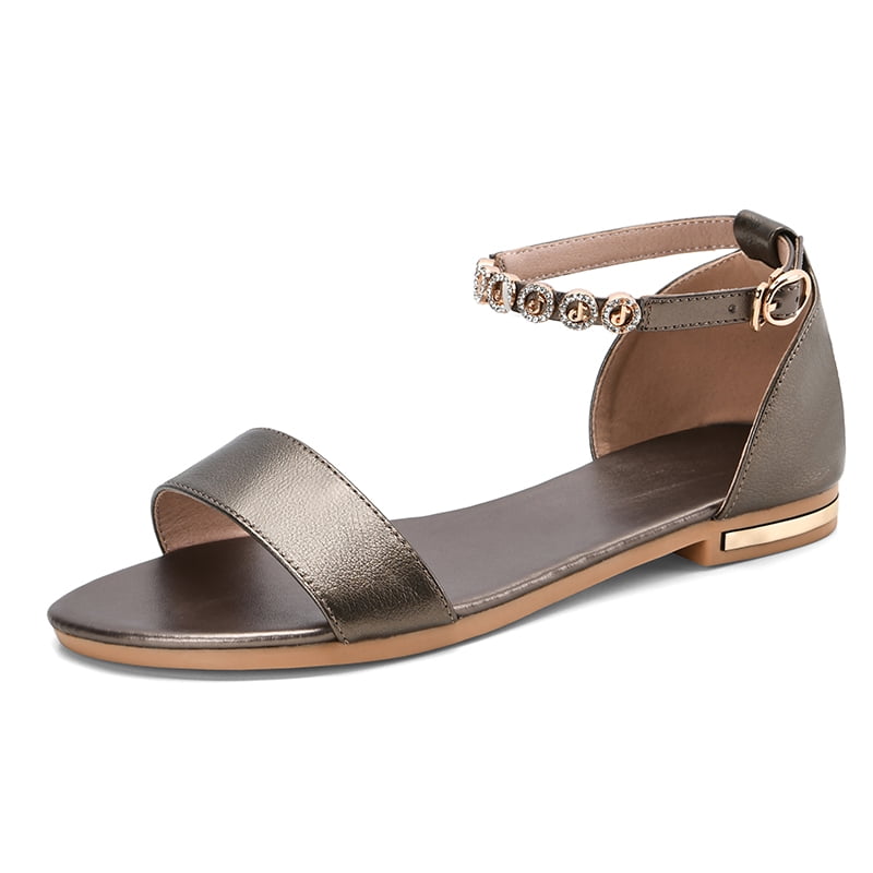 VIP割☆【Michael Kors】Alma Leather Flat Sandal 関税/送料込 Amazon.com | Michael Kors Women's Alma Flat Sandal, Optic
