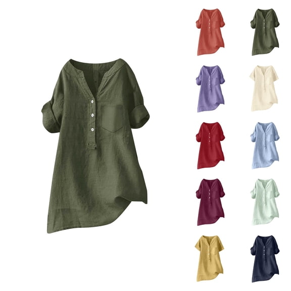 women blouses womens 3/4 sleeve tops and blouses 3/4 sleeve blouses women business Funny T Shirts Casual Soft Oversized Shirts Loose Fit Short Sleeve Blouse Summer Fashion Trendy Tops