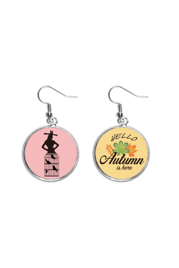 women dress pose hat art deco fashion earring dangle autumn earring jewelry