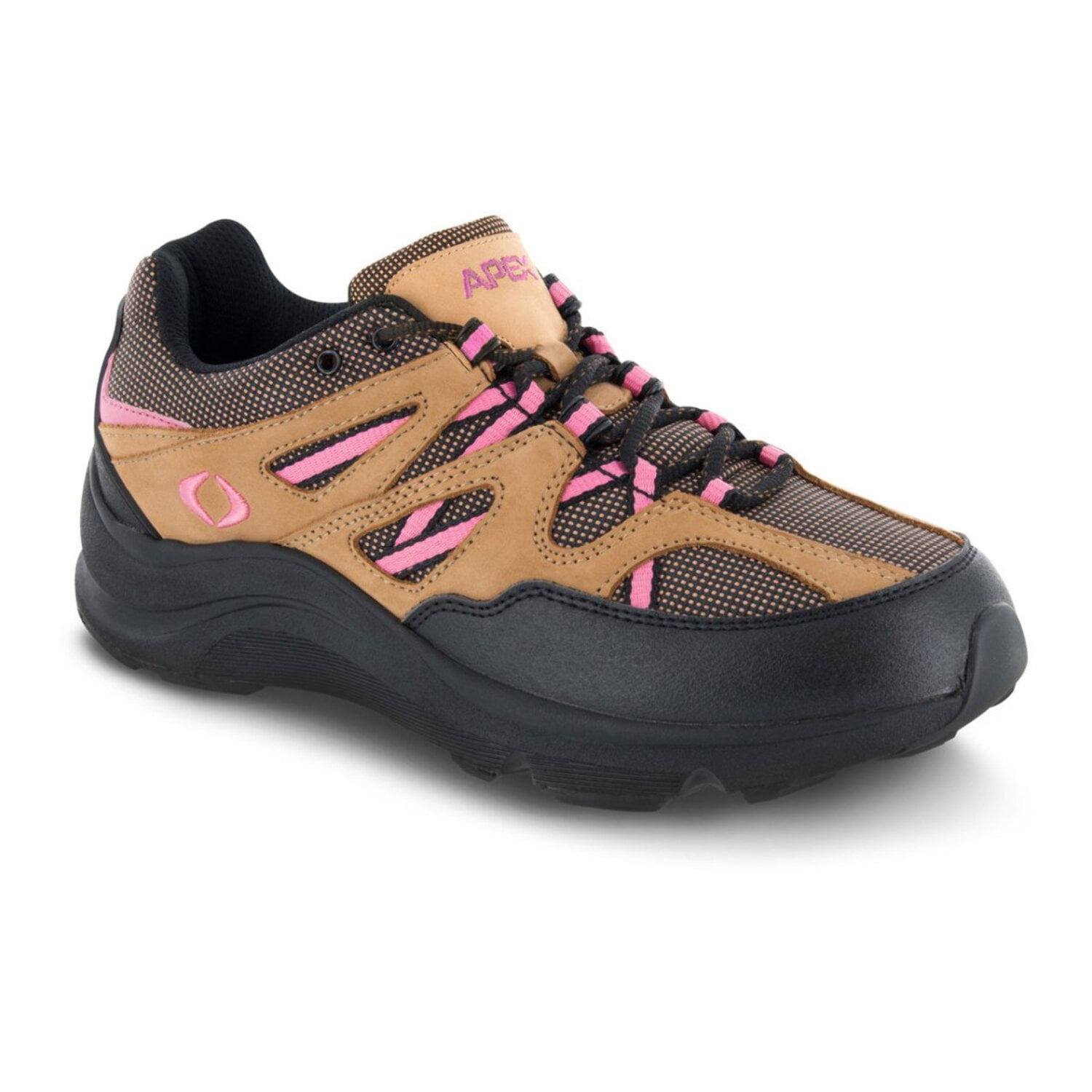 シューズ(女性用) ecco GOLF TRAY ROSE PEARL  24.5 ECCO Women's Tray Laced Golf Shoes Rose Pearl - Carl's Golfland
