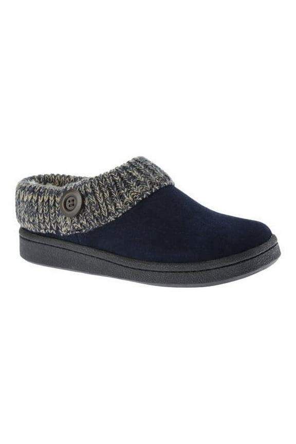 women's clarks knit collar clog slipper
