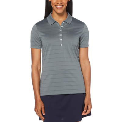 women's golf short sleeve pique open mesh polo shirt, quiet shade, xx-large