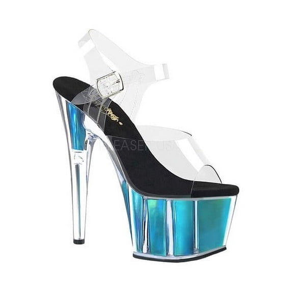 women's pleaser adore 708hgi ankle strap sandal