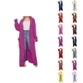 thumbnail image 1 of women's sweaters Women's Sweater Coat Knitted Long Cardigan Warm Winter Fashion Outerwear Casual Oversized Button Front with Pocket Detail, 1 of 1